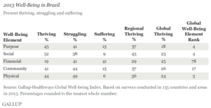 2013 Well-Being in Brazil