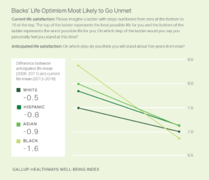 Blacks' Life Optimism Most Likely to Go Unmet